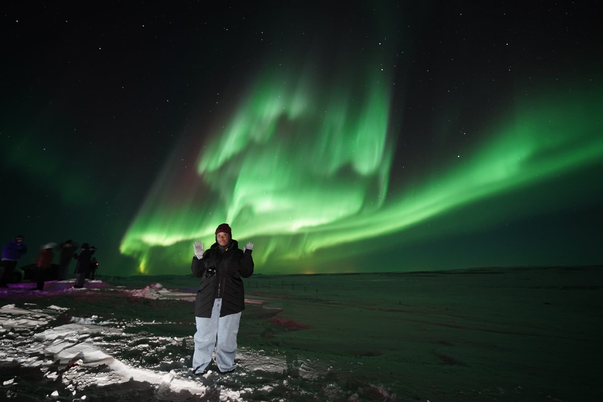 Highlights of the Guaranteed Northern Lights show with geothermal luxury sea baths & PRO photos tour