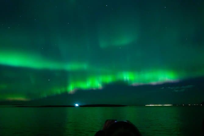A stop on the Experience the Northern Lights Tour from Reykjavik